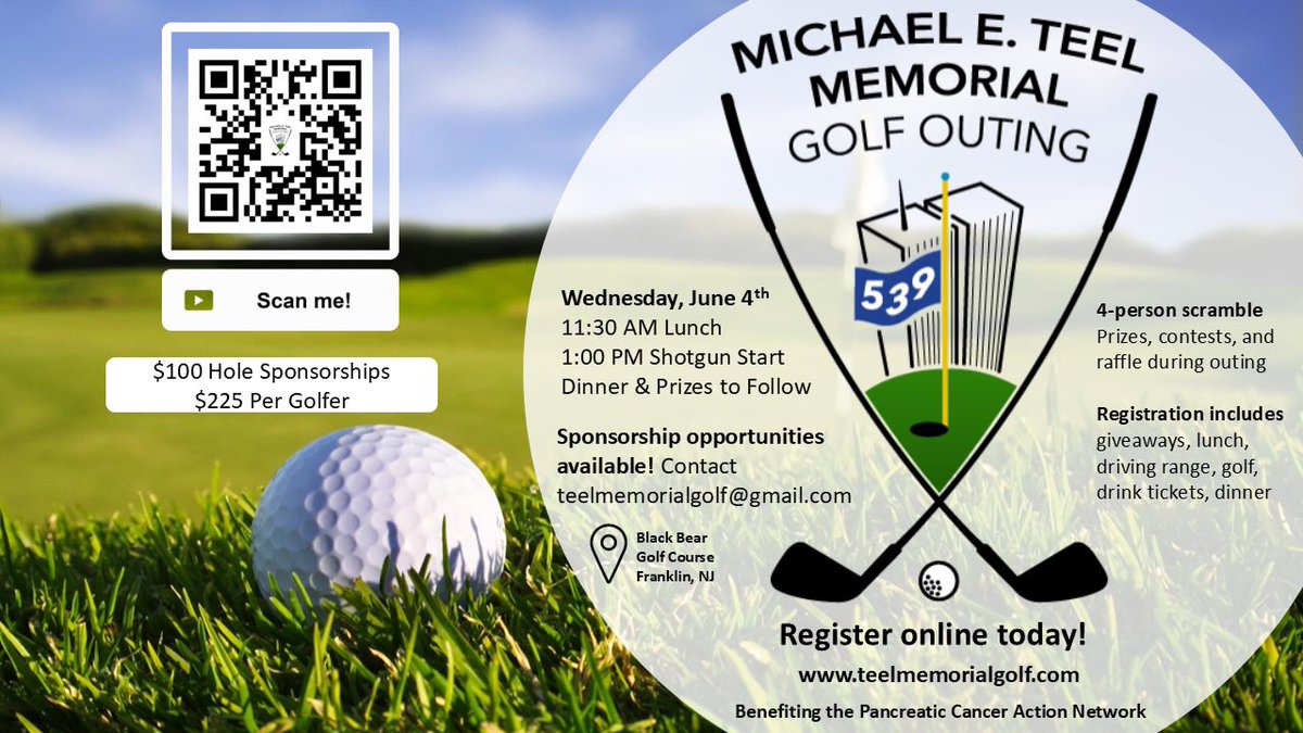 Only a few foursomes and sponsorships left. If you own a business we’d love to highlight it at the outing with a sponsorship! Please reach out if interested!
