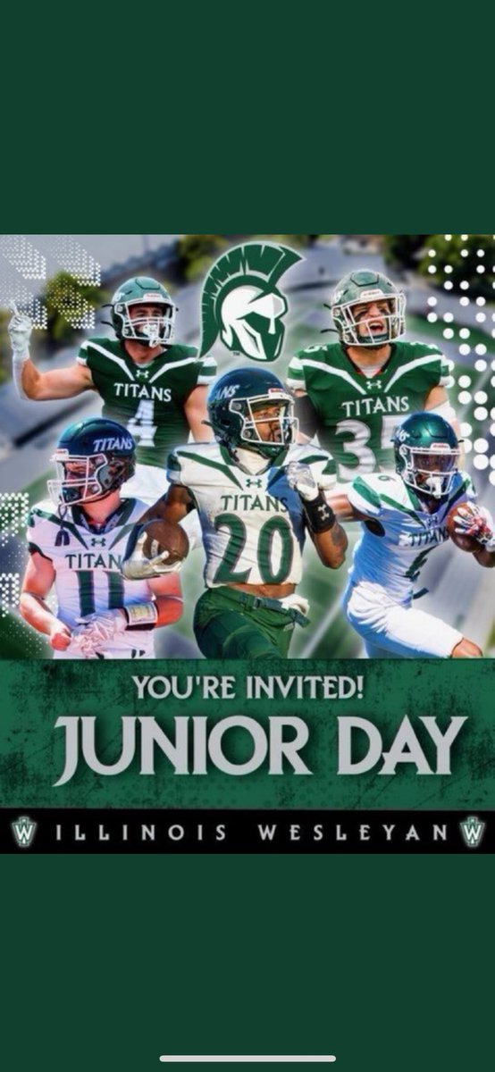 Robbie Connor (@robbieconnor_22) on Twitter photo Thank you to <a href="/CoachFlood1/">Coach Flood</a> over at <a href="/IWUTitanFball/">ILLINOIS WESLEYAN FOOTBALL</a> for the Junior Day invite.
<a href="/CoachMmiller15/">Matt Miller</a> <a href="/IgnatiusFB/">Saint Ignatius Football</a> Thank you to <a href="/CoachFlood1/">Coach Flood</a> over at <a href="/IWUTitanFball/">ILLINOIS WESLEYAN FOOTBALL</a> for the Junior Day invite.
<a href="/CoachMmiller15/">Matt Miller</a> <a href="/IgnatiusFB/">Saint Ignatius Football</a>