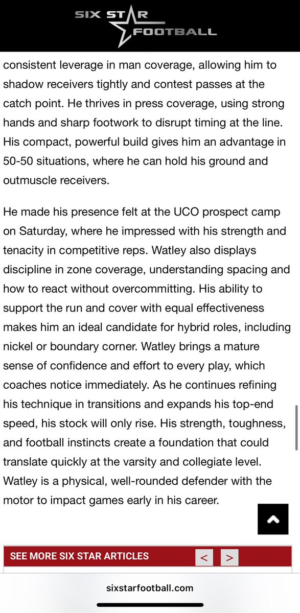 Thanks for the feature, <a href="/sixstarfootball/">Six Star Football | PLUS+</a>!