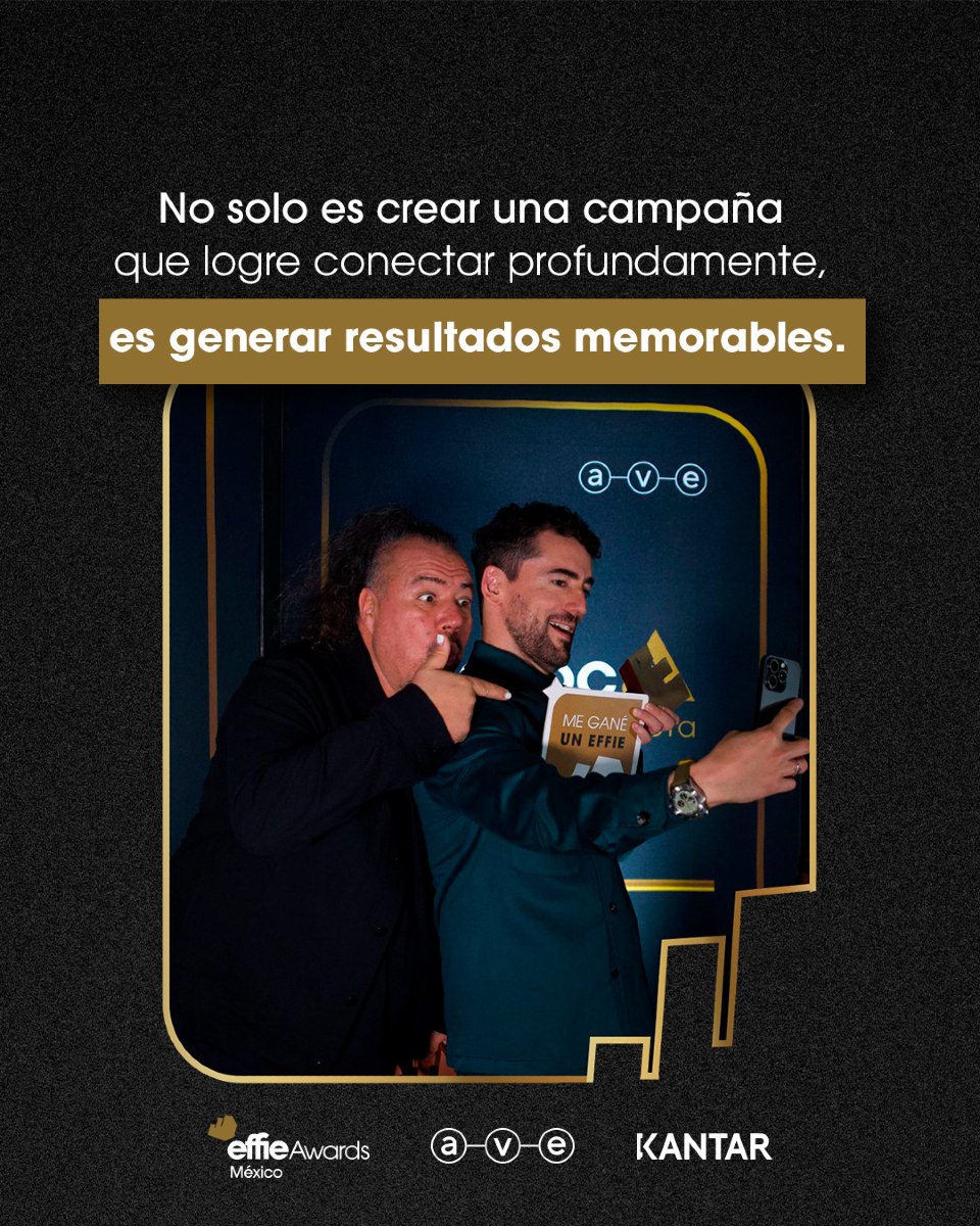 Ganar un Effie es más que un premio: es el reconocimiento a una estrategia efectiva bien pensada, ejecutada con excelencia y respaldada por resultados.
➡️ Inscribe tu campaña y pon a prueba su impacto: effie.com.mx/inscribe-tu-ca…