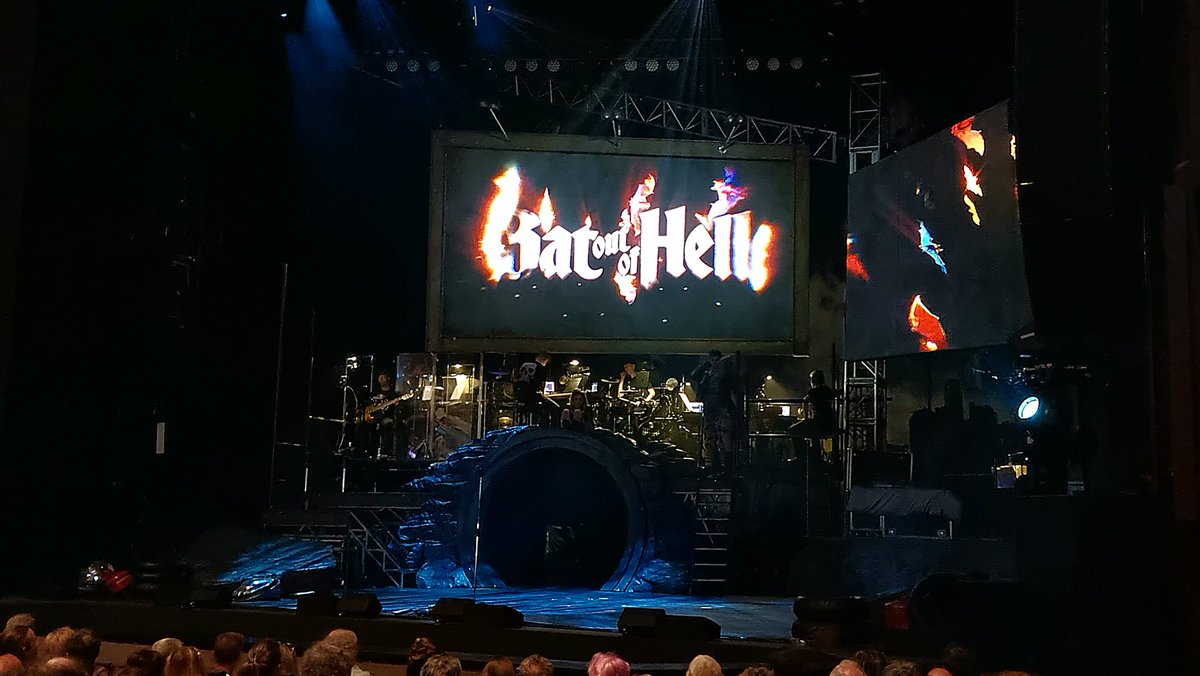 Got to love having the band on stage! <a href="/BatTheMusical/">Bat Out Of Hell</a> <a href="/TRPlymouth/">Theatre Royal Plymouth</a>
