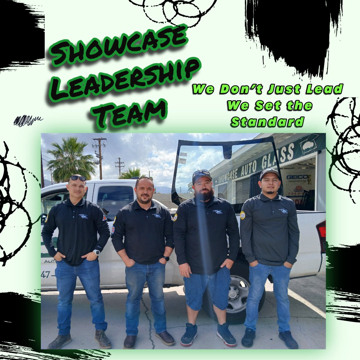 Meet the Heart of Showcase Auto Glass 💪🏽💼

Behind every successful repair, calibration, and 5-star experience is this hardworking team right here — the leadership of Showcase Auto Glass!

With decades of combined experience, certified training, and a shared passion for quality