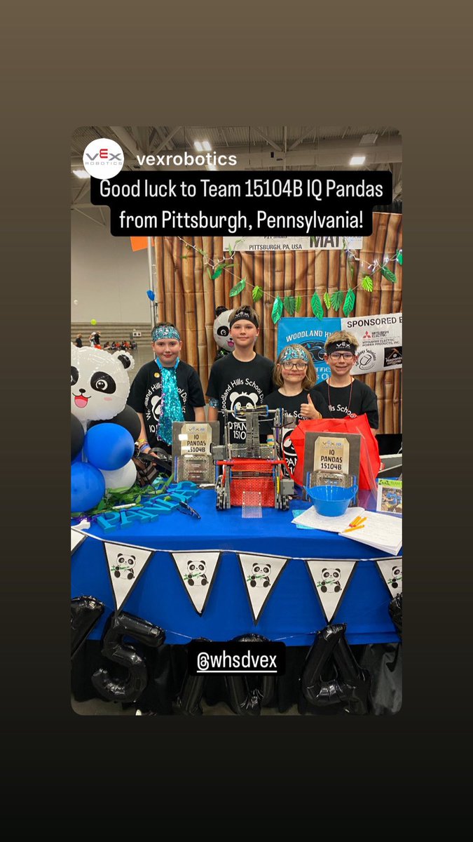 Special shout out from <a href="/VEXRobotics/">VEX Robotics</a> at VEX Worlds! <a href="/WoodlandHillsSD/">Woodland Hills School District</a>