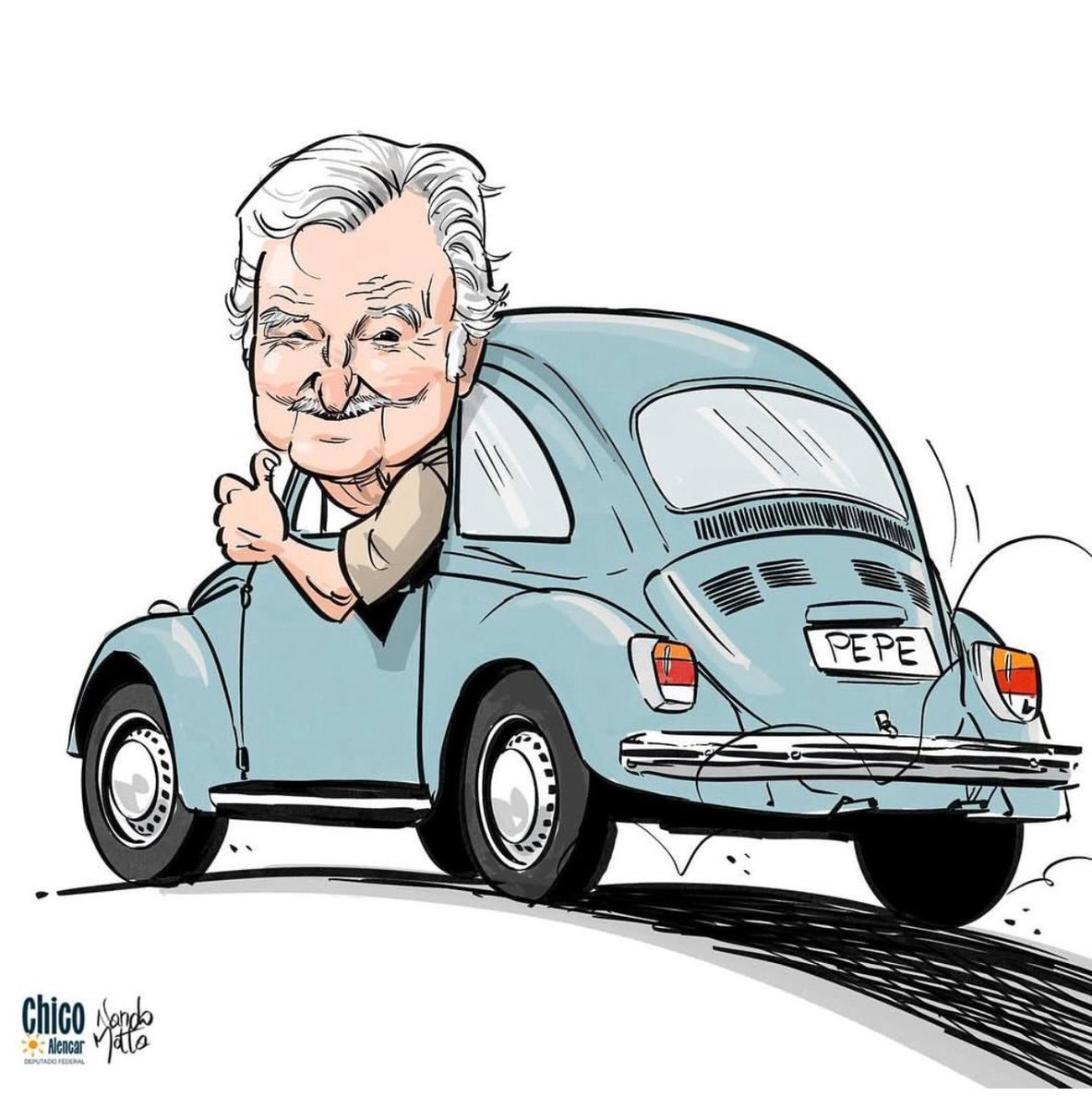 Glinoel's tweet photo. Hoje perdemos um dos maiores líderes da América Latina. Pepe Mujica foi o presidente que melhor representou os ideais da esquerda. 
Viva Mujica! https://t.co/ryqJaJwEDF