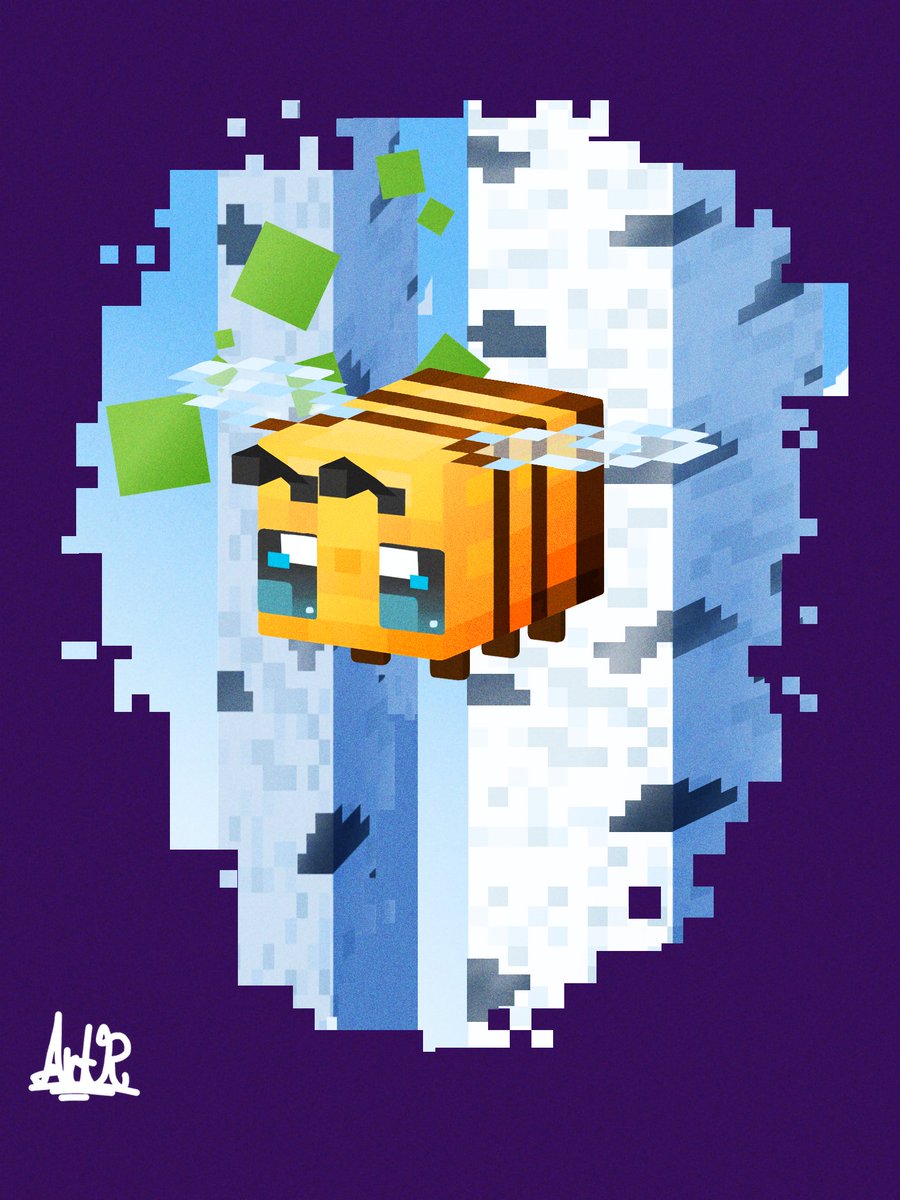 Dibujito de Minecraft ✨🐝
#Minecraft #bee #fanart