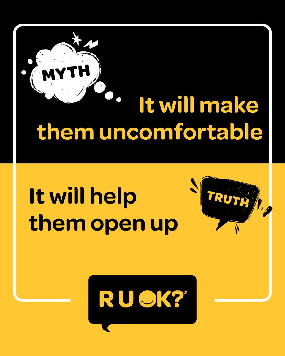 Asking 'Are you OK?' can provide a sense of relief for someone who is struggling. It means they don't have to reach out for help, because someone is reaching in.

If you're unsure of how to start the conversation, our four ALEC steps are a handy guide: ruok.org.au/how-to-ask