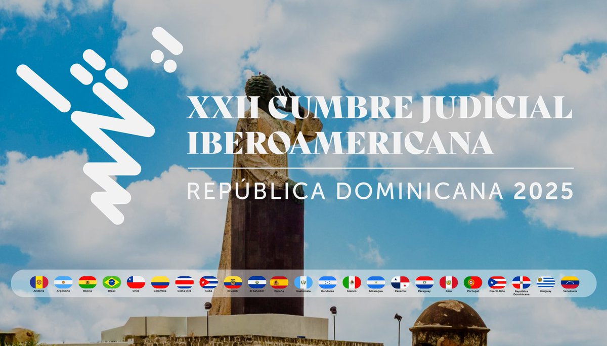 PNUDLAC's tweet image. 📣¡MAÑANA ES EL DÍA!
📅 Del 14 al 16 de mayo, junto a @PoderJudicialRD, @SEGIB, @COMJIB y delegaciones de la XXII Cumbre Judicial Iberoamericana reflexionaremos sobre cómo alcanzar "Justicia al día para garantizar la dignidad de las personas".
Más aquí: bit.ly/4k9EANk