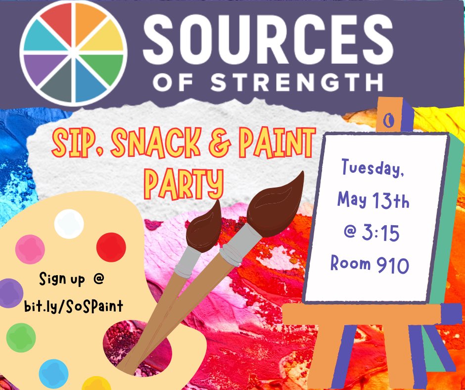 MatoacaLitLang's tweet image. Snack, Sip &amp;amp; Paint event with our @MatoacaHighS Sources of Strength participants was great fun! @MatoacaMedia @matoacahsathlet #sourcesofstrength #matoacaproud