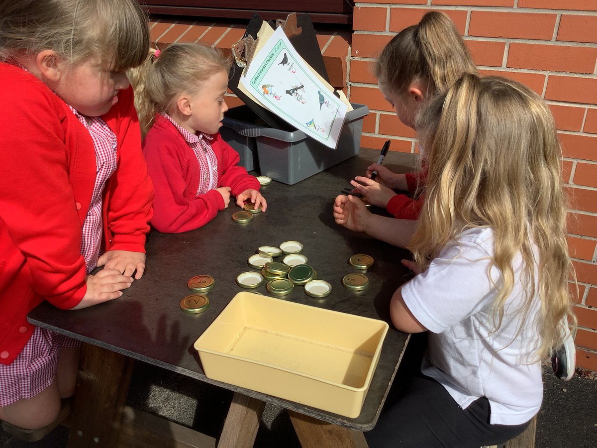 ClassRAspull's tweet image. The girls are making their own money for the garden centre! #acpseyfs