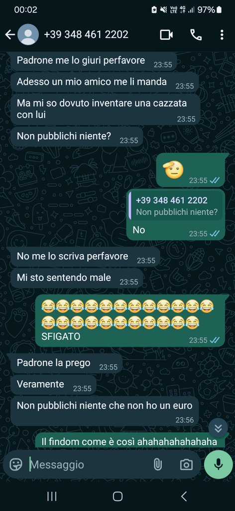 O my goooood😂😂😂😂😂😂😈
#findom 
#moneyslave
King e tornato ogni tanto colpisce gli sfigati come voii ahahahahaha

<a href="/CashSlaveSneak1/">CashSlave_Sneakers (2,4K)</a> 
<a href="/findomitalia/">Findom Italia</a> 
@GabrieleGeruzz1 
<a href="/gay_soumis_trav/">BUCO DI CARNE⭕ (faggot/animal owned by @Lord</a>
