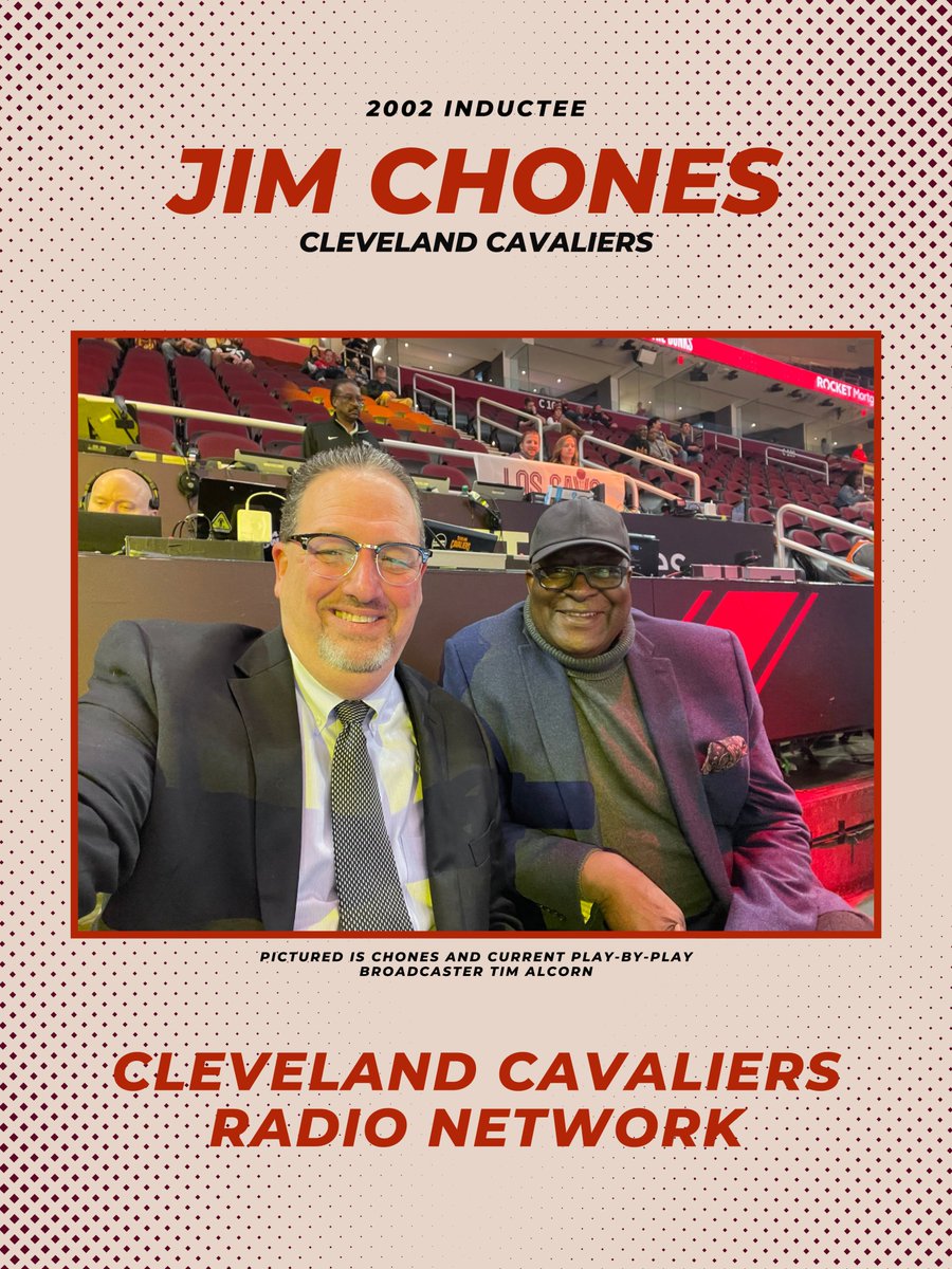 GCLESPORTSHOF's tweet photo. With the Cavs down in the series, 3-1, against the Pacers, they NEED each and every Cleveland fan’s support! Tune-in to the Cleveland Cavaliers Radio Network to listen to 2002 #GCLESHOF inductee, Jim Chones.
Jim is on-air each game with current play-by-play voice Tim Alcorn. https://t.co/zbC313gBNN
