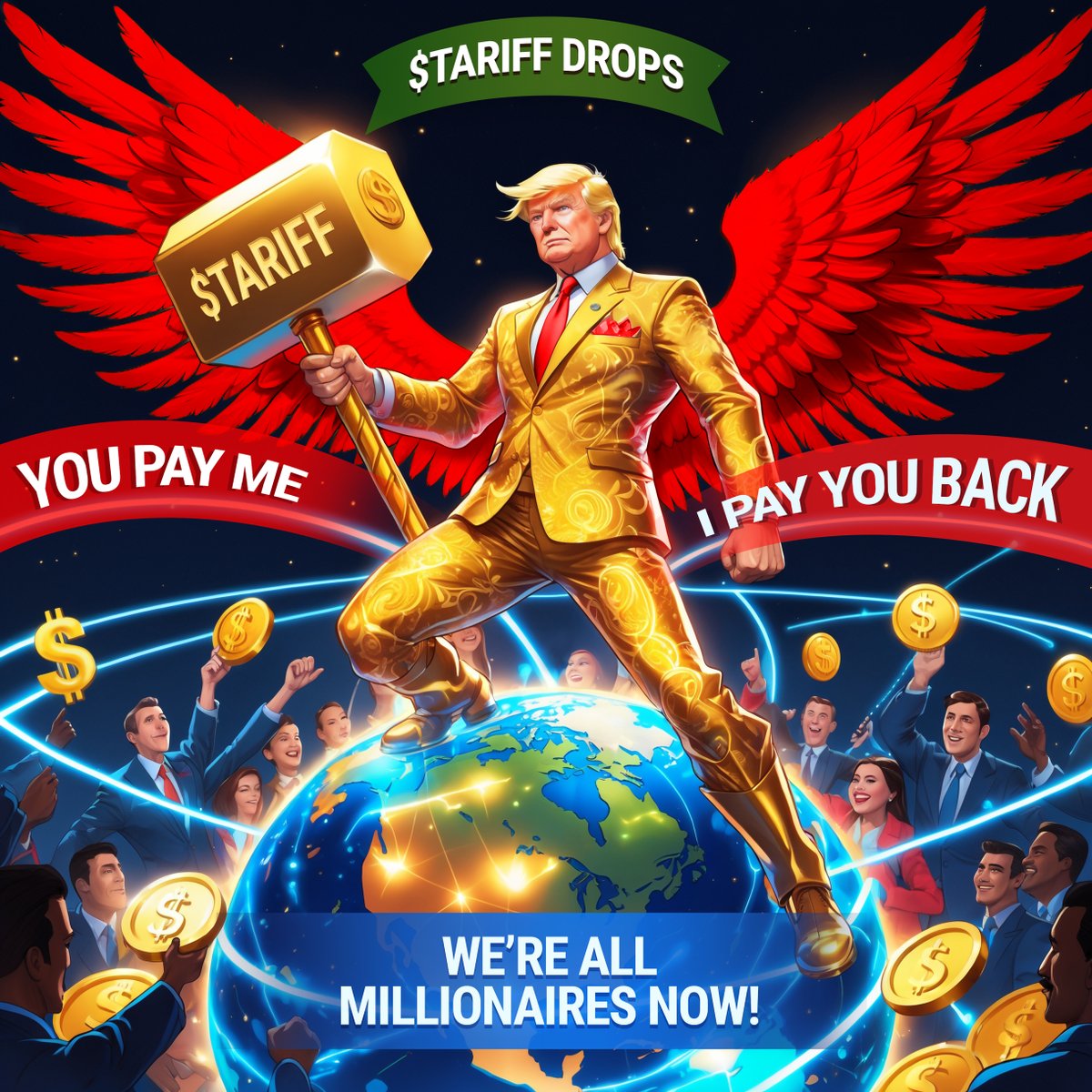 TARIFF2025's tweet photo. 🚀
Aligned with today’s historic $600B Saudi Trade Deal, we’re pioneering fair trade for all. Join us as we bring peace through strength to the global market. HODL and become a trade trailblazer! 💪🌍 #TARIFF2025 #SaudiDeal #FairTrade https://t.co/lDUWbJ7NXt