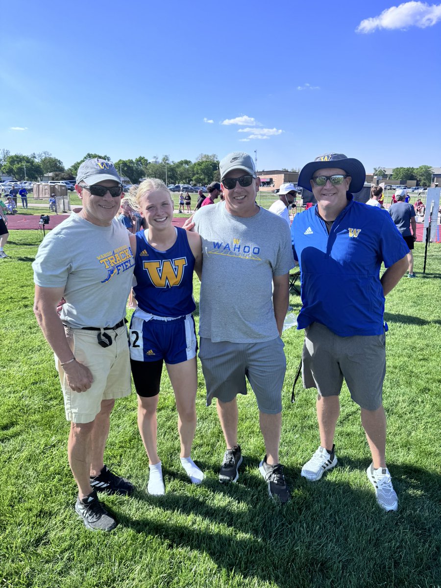 WahooTrack's tweet image. Girls 800 M runs McKenna S places 3rd and qualifies for State Track Meet! @wahoopublic