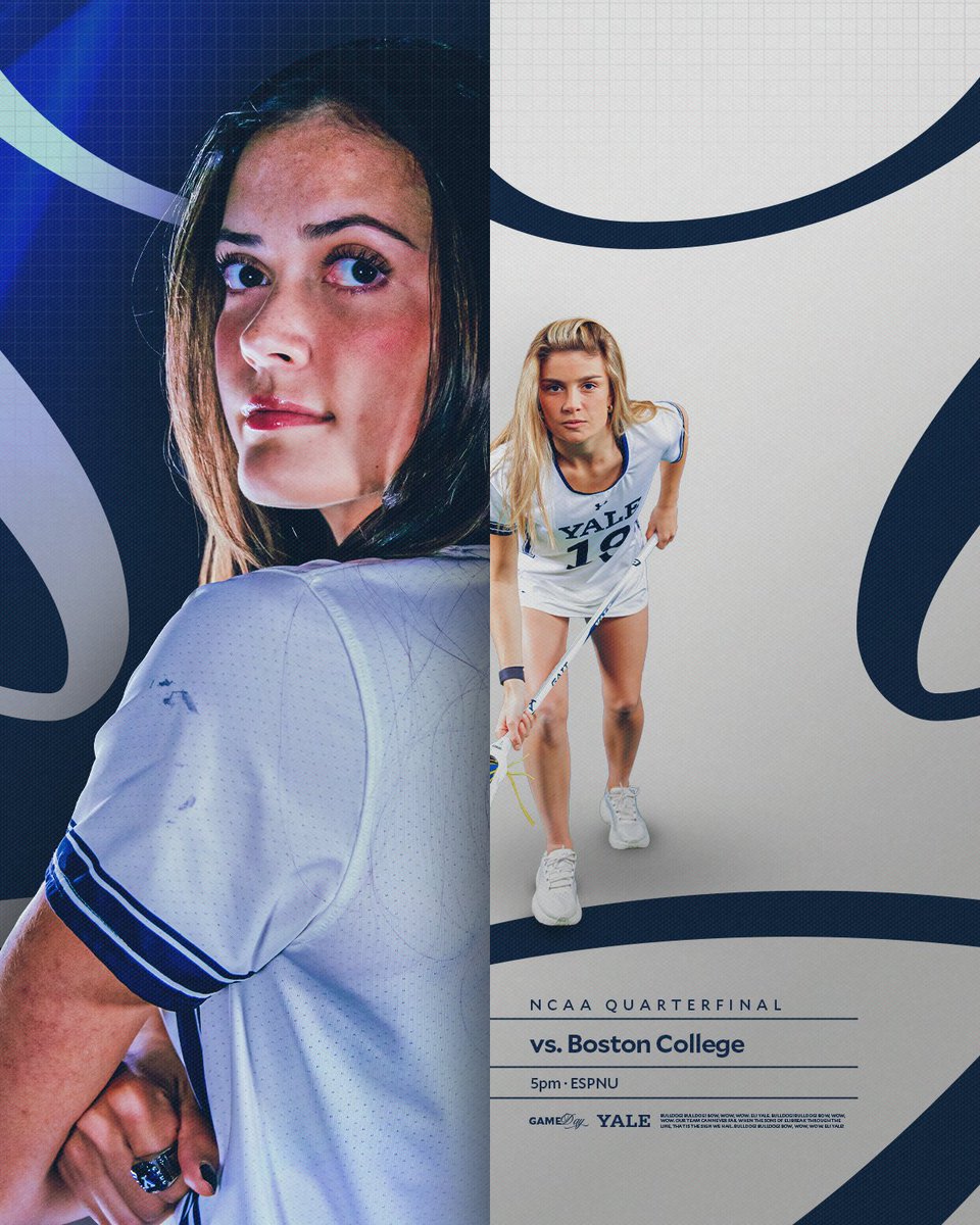 GAMEDAY!

It's time for the NCAA Quarterfinals!

🆚 Boston College
⏰ 5:00 p.m.
📍 Newton, Mass.
📺 (ESPNU) tinyurl.com/3zmhd56c
💻 (ESPN+) tinyurl.com/bmvnufh4
📊 tinyurl.com/mrxvvyzu
🎫 tinyurl.com/24hr3ehn
📰 tinyurl.com/f9pdc82k

#ThisIsYale