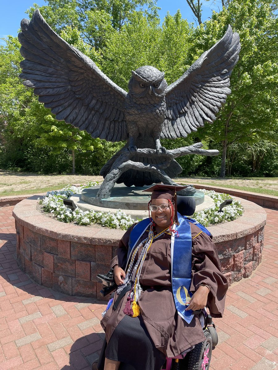 Miss_JasmineLee's tweet photo. A disabled woman with a dream & unstoppable drive.
2 associate degrees (AA & AS)
Now a BA in Psychology โ my 3rd degree!
MAGNA CUM LAUDE
Tau Sigma | SCLA | Psi Chi
Rowan Commencement: 5/10
#DisabledAndDope #RowanProud #ClassOf2025 #GraduationGlowUp https://t.co/kW05ptWm5r