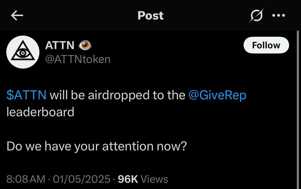 PEXIE01's tweet photo. Still paying Attention. Are you?

@ATTNtoken 🔥🔥 https://t.co/0S3azJYUBG