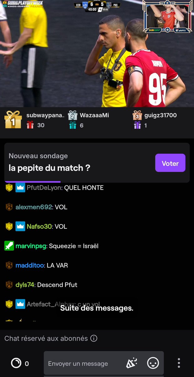 mathlamenaceee's tweet image. #KingsLeaguefrance @PFut10 tu pourras faire un tri dans ton chat je pense