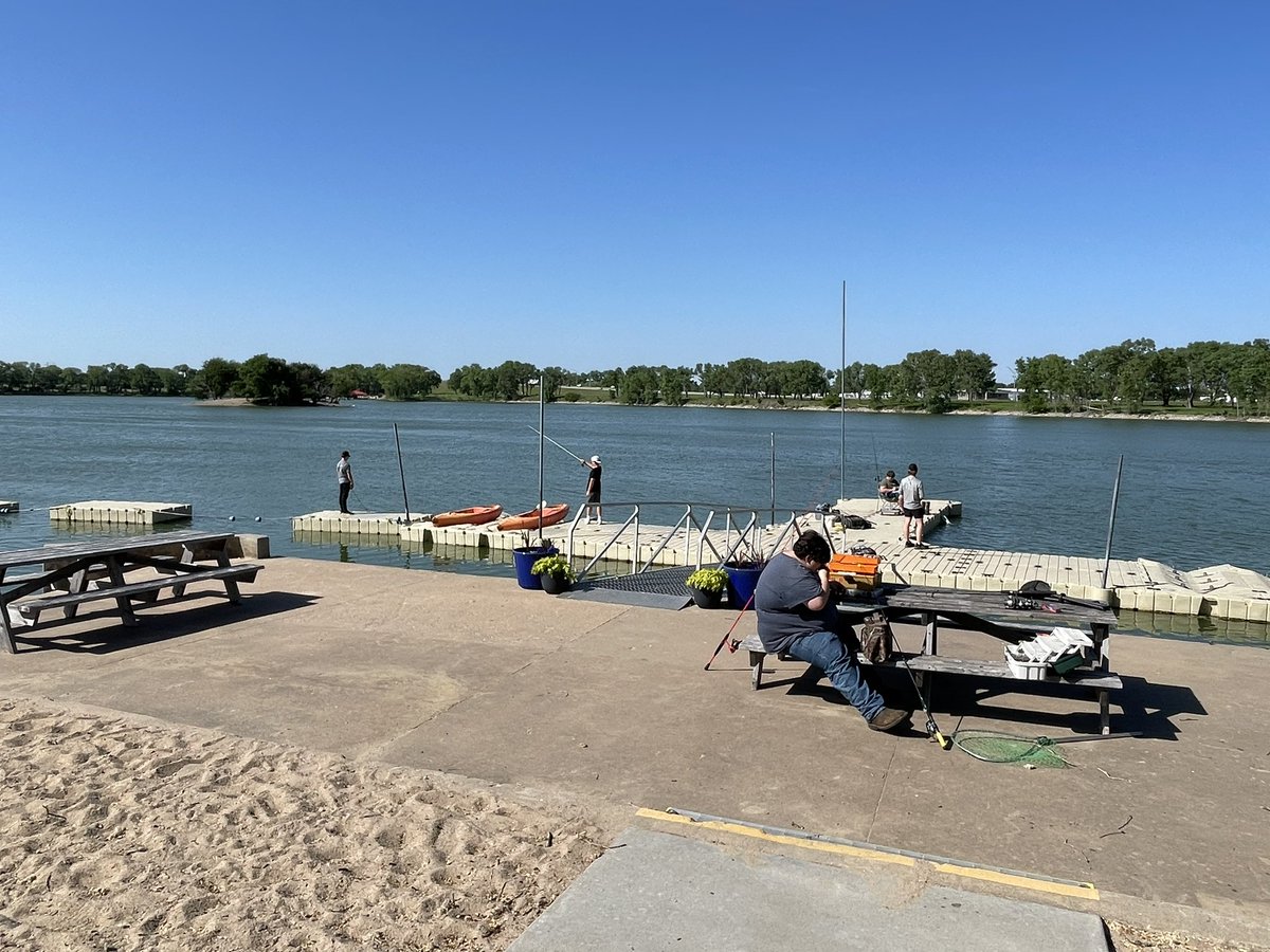 The <a href="/DerbyHSFishing/">DerbyHSFishing</a> Club is out at Brightwater Bay on this beautiful sunny breezy KS evening. We appreciate our partnership with a local company who allows us access to such a wonderful venue!  You should check it out sometime!