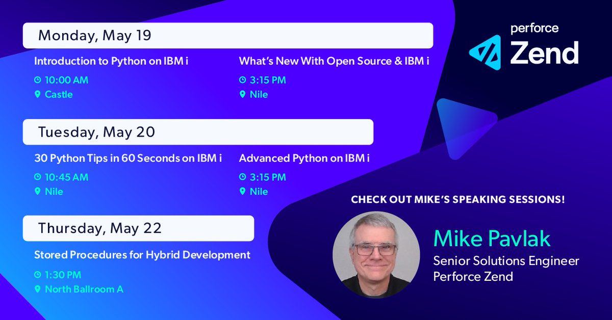 Interested in learning more about PHP, IBM i, Python, and other ongoing open source trends? Good news! I'll be at #POWERUp2025 from May 19-22, leading speaking sessions on these and other topics. Check out my schedule for more information.