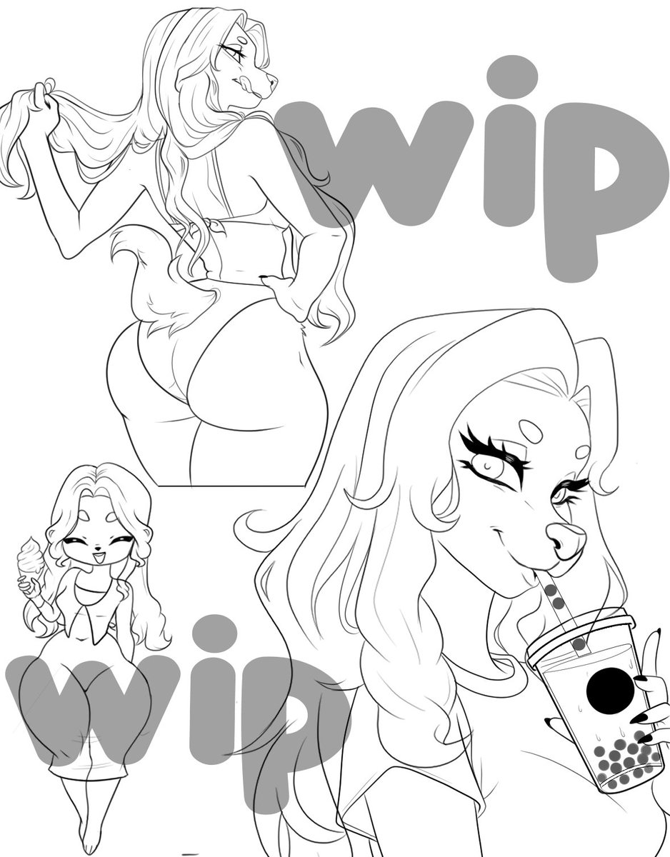 Wip of my collage art, I still have a lot of things missing #wip #furry #furryart #furart #commissionsopen #arttrade #sketch #lineart #furryfandom #furryartworks #furrycommission
