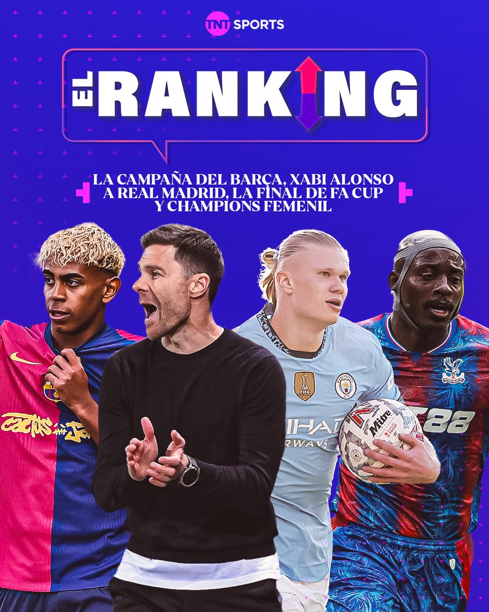 tntsportsmex's tweet photo. ¡#ElRanking viene variadito! 👏
Únete a @MajolaB, @RICARDOMURGUIA y @PepedelBosque para hablar de Barcelona, Xabi Alonso, Real Madrid, las Finales de #LaFACupEnMax, la Women’s Champions League y la #BenditaChampions.
¡Disfruta este programazo! 👇
https://t.co/5DJJ0GBy0a https://t.co/pSsceMTcrr