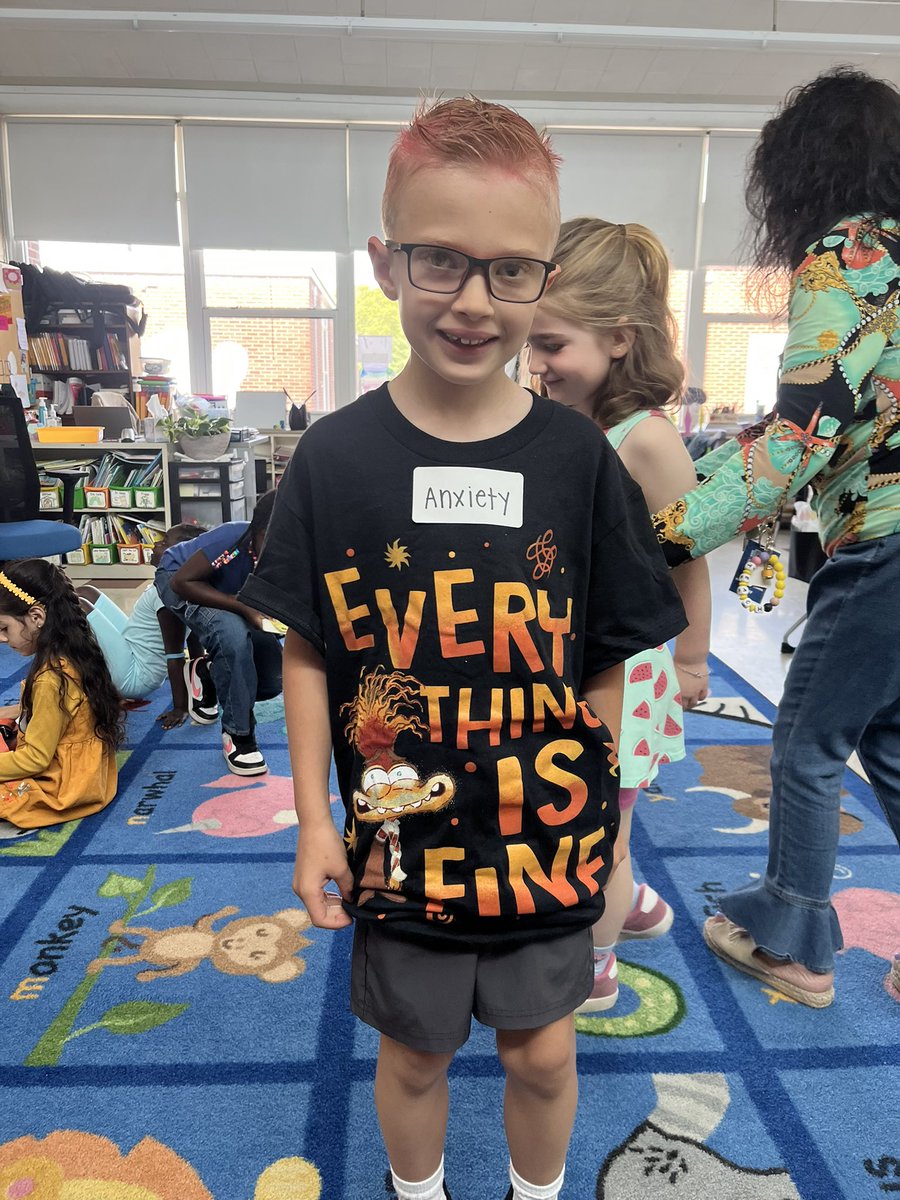 SchoolLonsdale's tweet photo. Lonsdale LIONS are celebrating Mental Health Awareness by embracing their Inside Out characters! A fun spirit day reminding everyone that all feelings matter ❤️🩹🦁
#MentalHealthAwareness #InsideOutDay #LonsdaleLions https://t.co/Y8lxY6Aveu