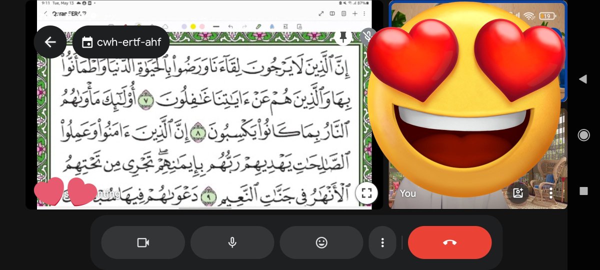 Sesi kelas mengaji online 1 to 1 melalui GMeet 😊

✅ Tutor mengaji berpengalaman
✅ Kaedah yang interaktif
✅ Sesi personal bersama pelajar

Jom belajar mengaji!