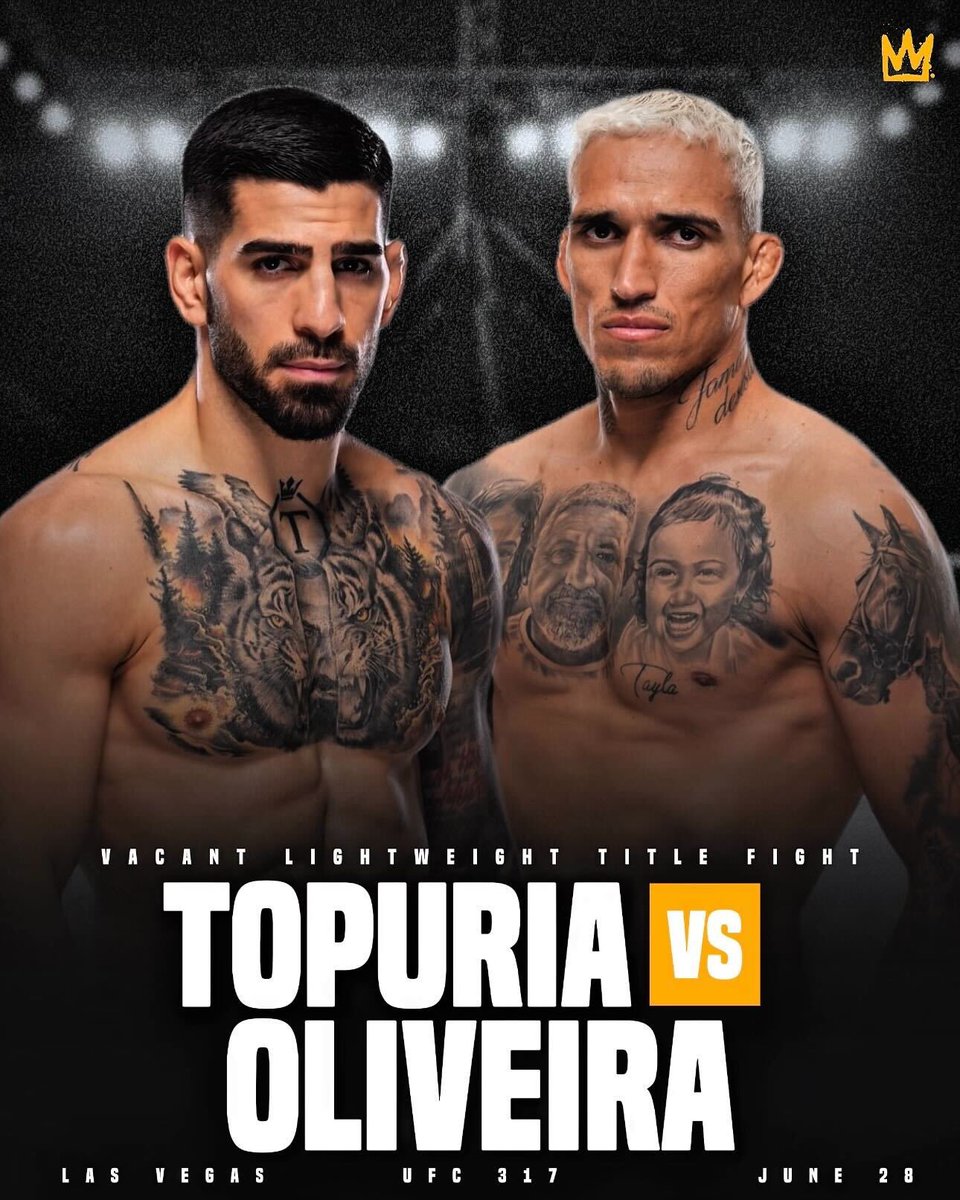 We have a main event for #UFC317 🔥🔥