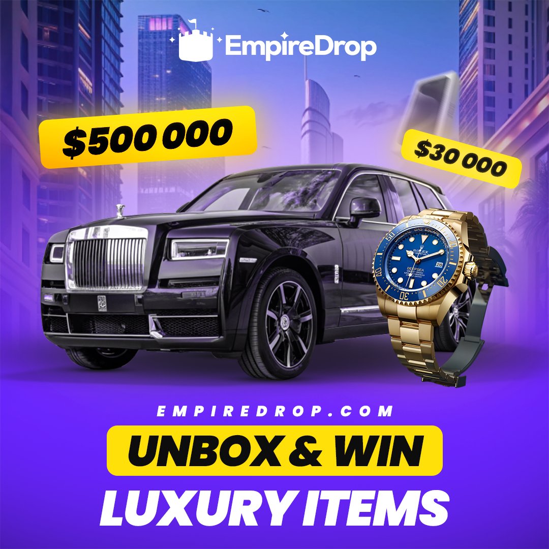 ⭐️ $50 Giveaway on EmpireDrop

To enter: 

🔁 Like &amp; Retweet this post
✅ Follow @empiredropcom &amp; <a href="/xerigamba/">xeriffer</a> 

Choosing a winner in 7 days, good luck 🤞