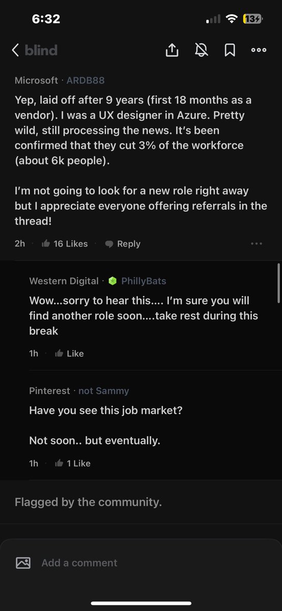 Layoffs are happening <a href="/Microsoft/">Microsoft</a> around 3% — here’s what our users are saying
Join the discussion by downloading the Blind App