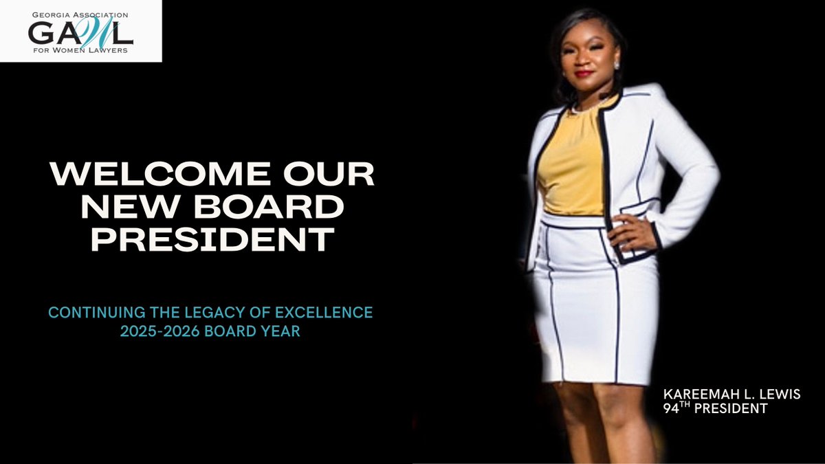 As GAWL's 94th President, I’m proud to announce this year’s theme: “Celebrating the Legacy of Excellence” This is our moment to reflect on GAWL’s powerful impact on the legal profession and the community we serve, especially through initiatives like the GAWL Girl Scouts Project