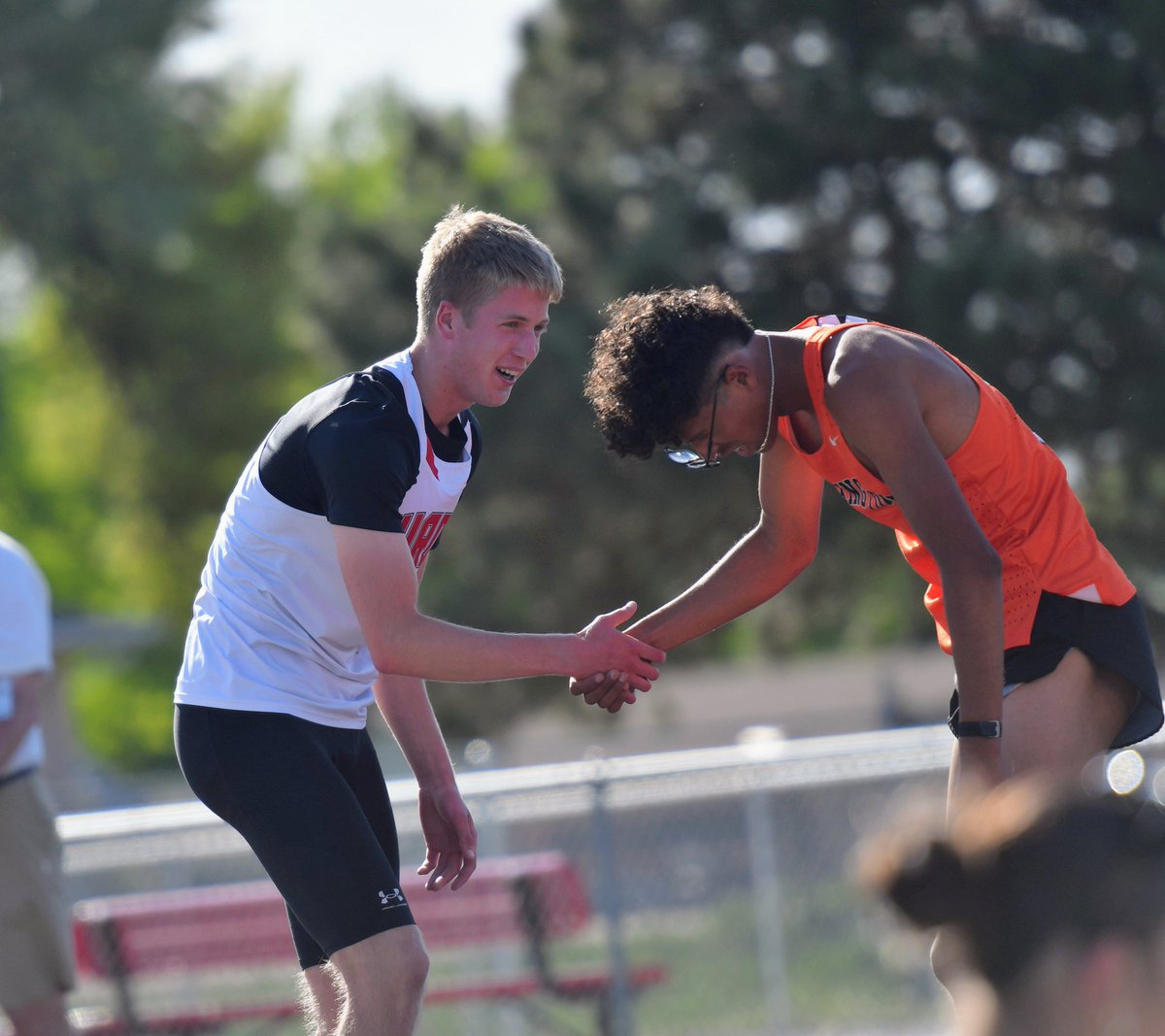 Charlie Evans charges the stretch to win the 800 and punch a state ticket. #nebpreps