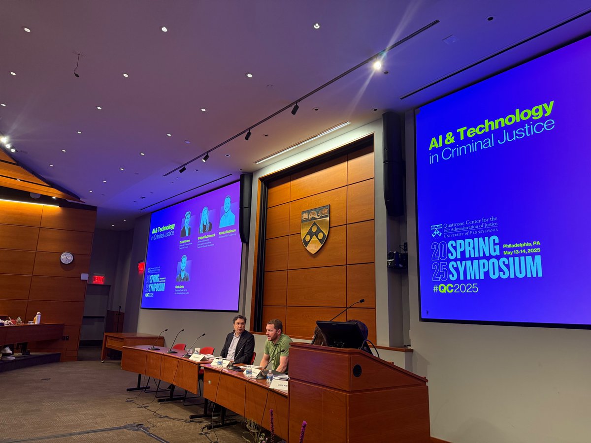 InnovativePros3's tweet image. Thrilled to be at the 2025 Spring Symposium at the Quattrone Center for the Fair Administration of Justice at UPenn Law. Learning how AI tools are already being used in prosecutor &amp;amp; public defender offices has been thought-provoking. AI is the future, but we must be thoughtful.