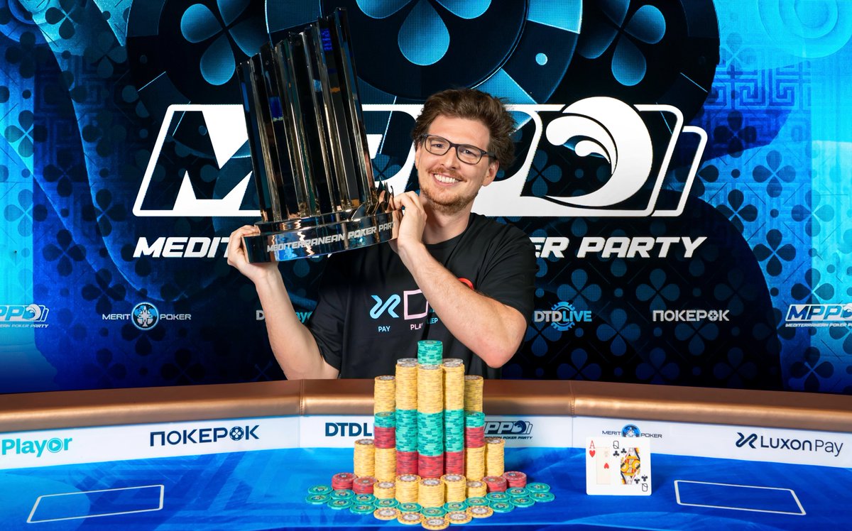 THE MAIN EVENT COMES TO A CLOSE 🏆

The Mediterranean Poker Party 2025 Main Event has crowned its champion - Daniel Thaller!

After battling through a staggering field of 1,196 entries, Daniel emerged victorious, securing the title and an incredible $786,670 after a three-way