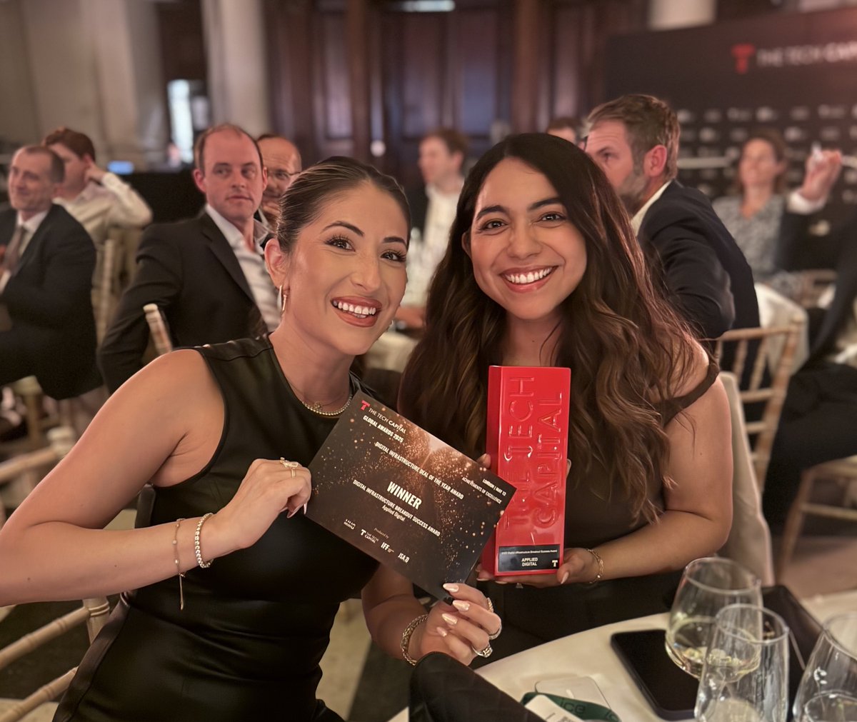 🎉 Big news from London: Applied Digital wins the Digital Infrastructure Breakout Success Award at the 2025 The Tech Capital Global Awards! 🏆
Huge thanks to The Tech Capital for the honor and to our team for driving the future of AI-ready data centers.
#APLD #AI #DataCenters