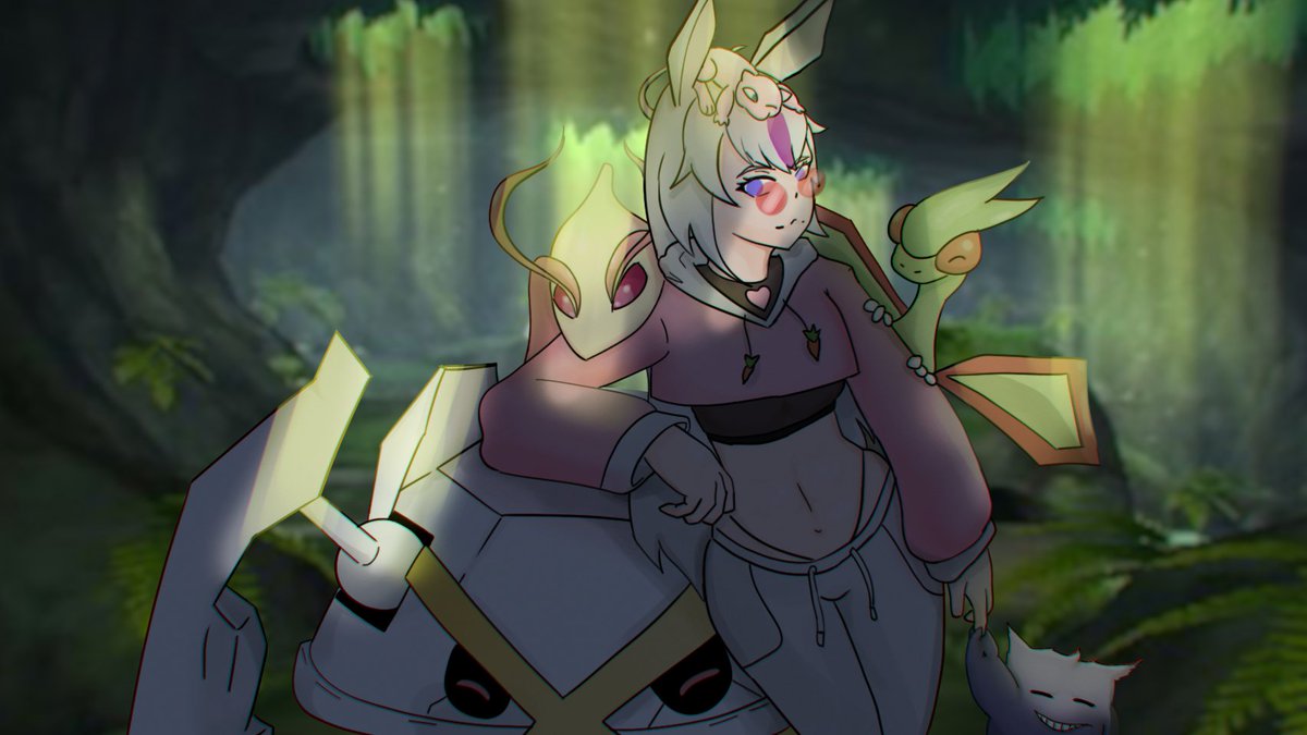 ChanopsT's tweet image. Some art I made of @Rabbit_hug Pokémon Dream team ( alakazam is missing because i could not get him to fit sorry T^T) I also made a few joke cards for the meme