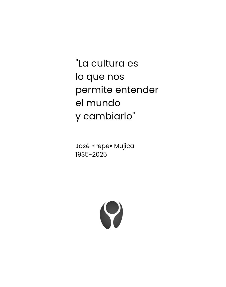 La Dirección de Cultura de la Intendencia de Canelones expresa sus condolencias ante el fallecimiento del ex presidente de la República, Sr. José Mujica.