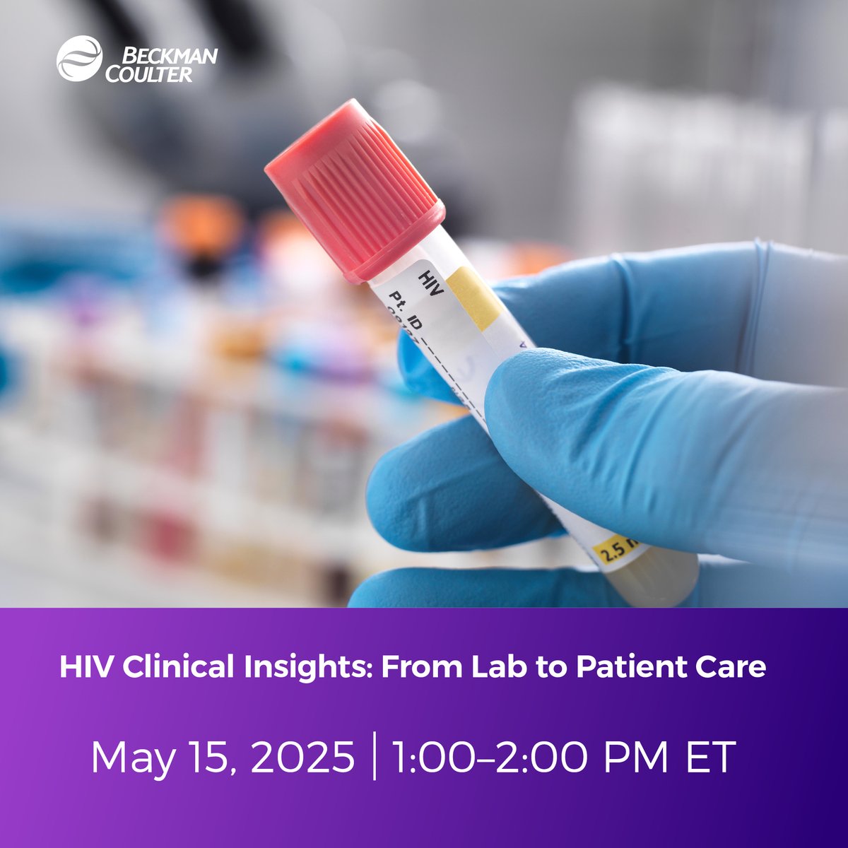 Save the date for an upcoming ADLM webinar, “HIV Clinical Insights: From Lab to Patient Care” with Dr. John-Paul Bettencourt, a certified HIV Specialist by the American Academy of HIV Medicine. Register today: bit.ly/3GHbGWw