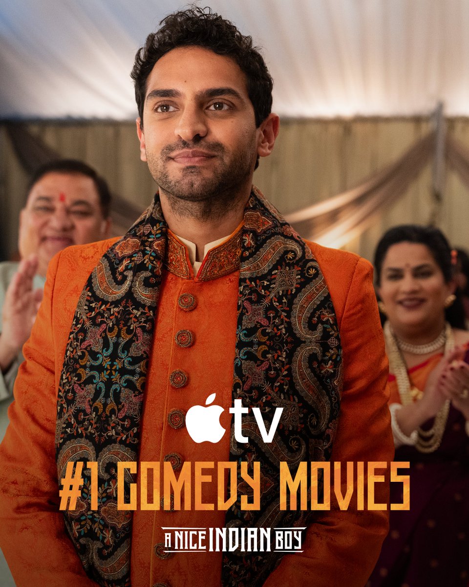 To be seen is to be loved and we feel SO SEEN by all of you! Thank you for making #ANiceIndianBoy #1 on the Apple TV Comedy Movies Chart! 🥹🎉