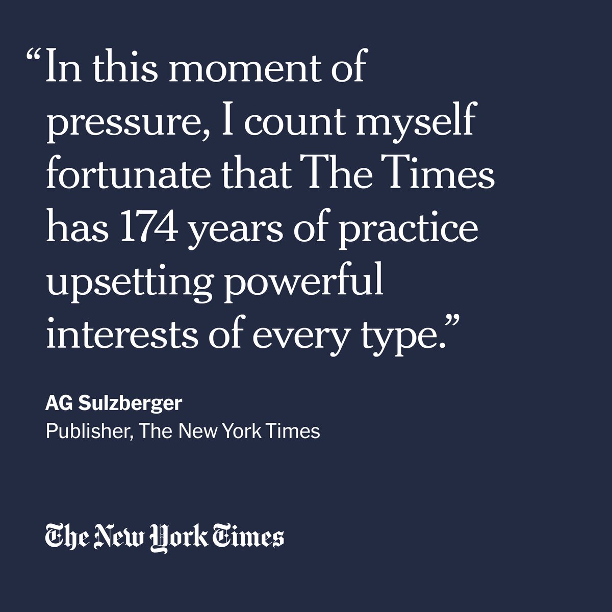 The anti-press playbook used in eroding democracies like Hungary, India and Brazil is being deployed in the United States, New York Times Publisher AG Sulzberger warned. If carried out successfully, it will undermine the independent reporting that’s critical for society.
