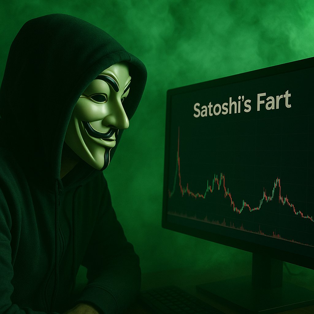 Watching quietly…
The breakout is brewing
Satoshi’s Fart is loading the next blast.

⏳ Green gas building
📈 Don't blink.
💨 The Original Gas Fee is about to rip.
FyWVxZidhhoWPTNjPLr1K5KeU7APFZdKutxP87Enpump satoshisfart.com
#SFART $SFART