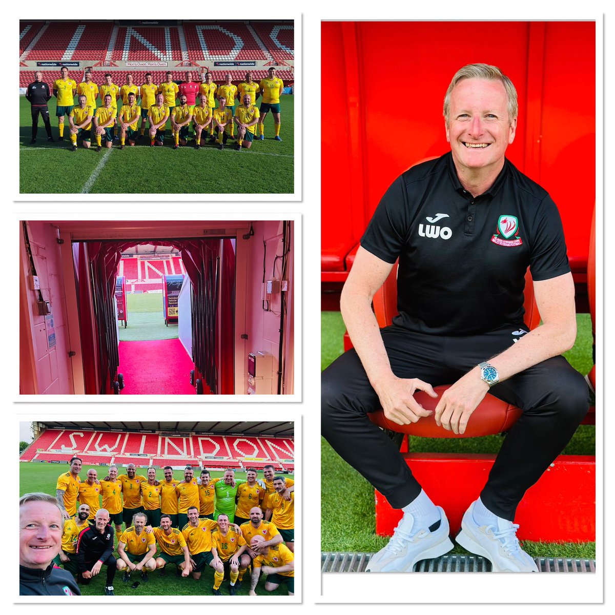 Great 4-1 win for Wales 40s at the home of Swindon Town tonight … unbeaten now in 30 months 😳