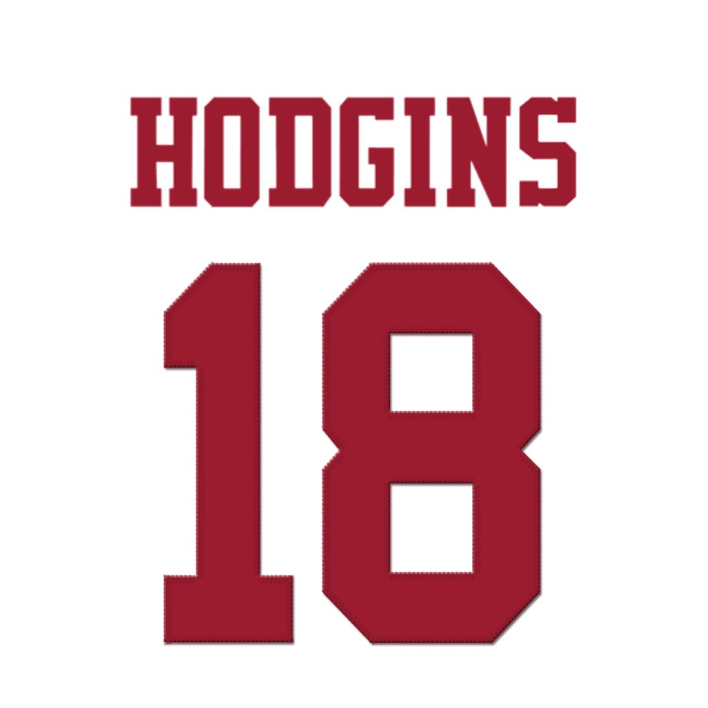 NFL Jersey Numbers (@nfl_jersey_num) on Twitter photo San Francisco 49ers WR Isaiah Hodgins (<a href="/IsaiahHodgins/">Isaiah Hodgins</a>) is wearing number 18. Last assigned to Chris Conley. #FTTB San Francisco 49ers WR Isaiah Hodgins (<a href="/IsaiahHodgins/">Isaiah Hodgins</a>) is wearing number 18. Last assigned to Chris Conley. #FTTB