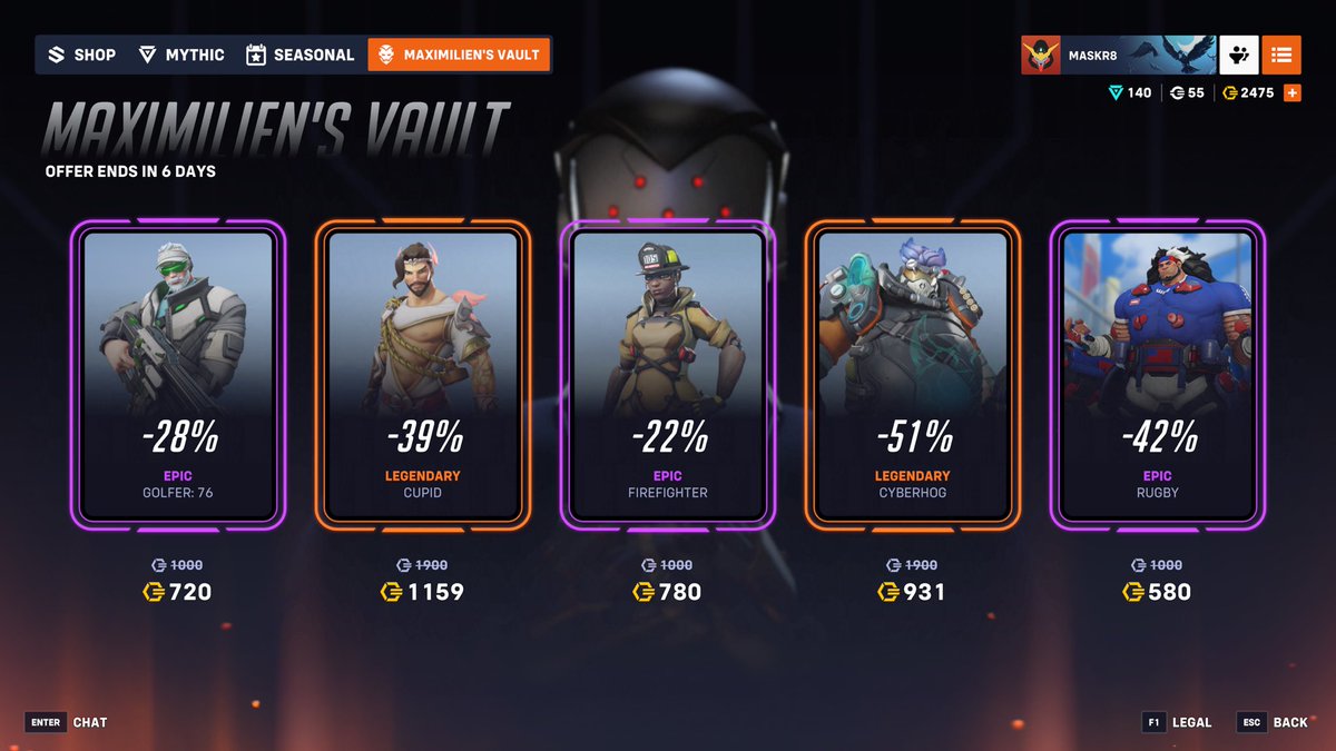 Count yo days #Overwatch2 Maximilien you suck