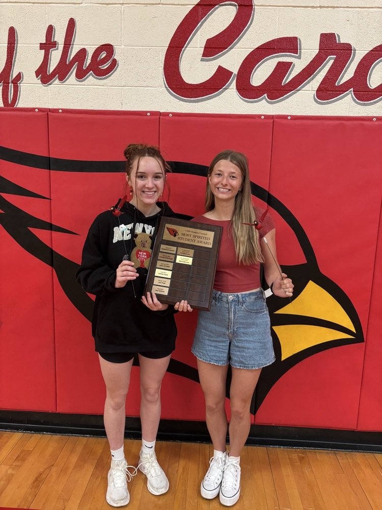 ⭐️Most Spirited Student Award Winners for the 24-25 School Year! ⭐️

Congratulations to Kendall Kovar - 1st Semester &amp; Mercedes Lura - 2nd Semester!