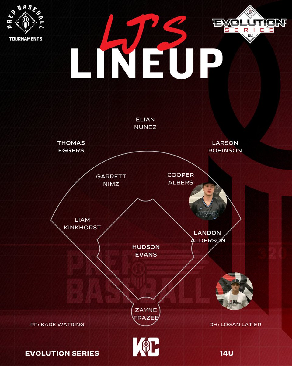 ljhatchpb's tweet image. 🚨LJ&apos;s Lineup Evolution Series 14u 🚨

prepbaseballreport.com/news/KS/evolut… 

@PrepBaseballKC // @PBRTournaments