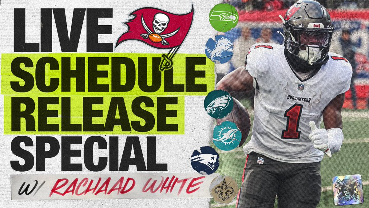• Who will the #Bucs face in primetime?

• Will they face #BillsMafia in the snow?

• Is Ram on the menu for Thanksgiving?

Join our LIVE Schedule Release Special tomorrow night as we react to the Bucs '25 schedule w/ Bucs RB Rachaad White!

LIVE @ 8ish PM

#WeAreTheKrewe