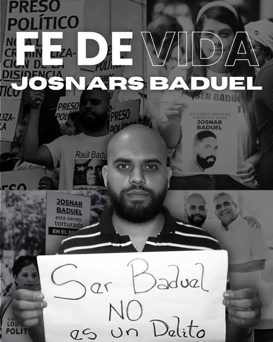 ¡Josnars Baduel requiere atención médica inmediata! Las graves lesiones en hombros y rodillas, producto de torturas, necesitan atención y cirugías urgentes que le han sido negadas. Su vida está en riesgo ¡Exigimos fe de vida y acceso a salud! #FeDeVidaDeBaduel