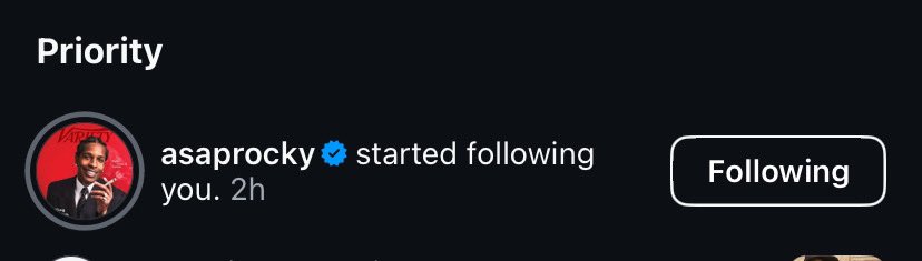 fentyxawge's tweet image. I can’t believe this… A$AP Rocky really just followed me on Instagram. I’m genuinely emotional right now. After all these years of supporting him, staying loyal, showing love, this moment means more than I can put into words. I’m so grateful. Truly.