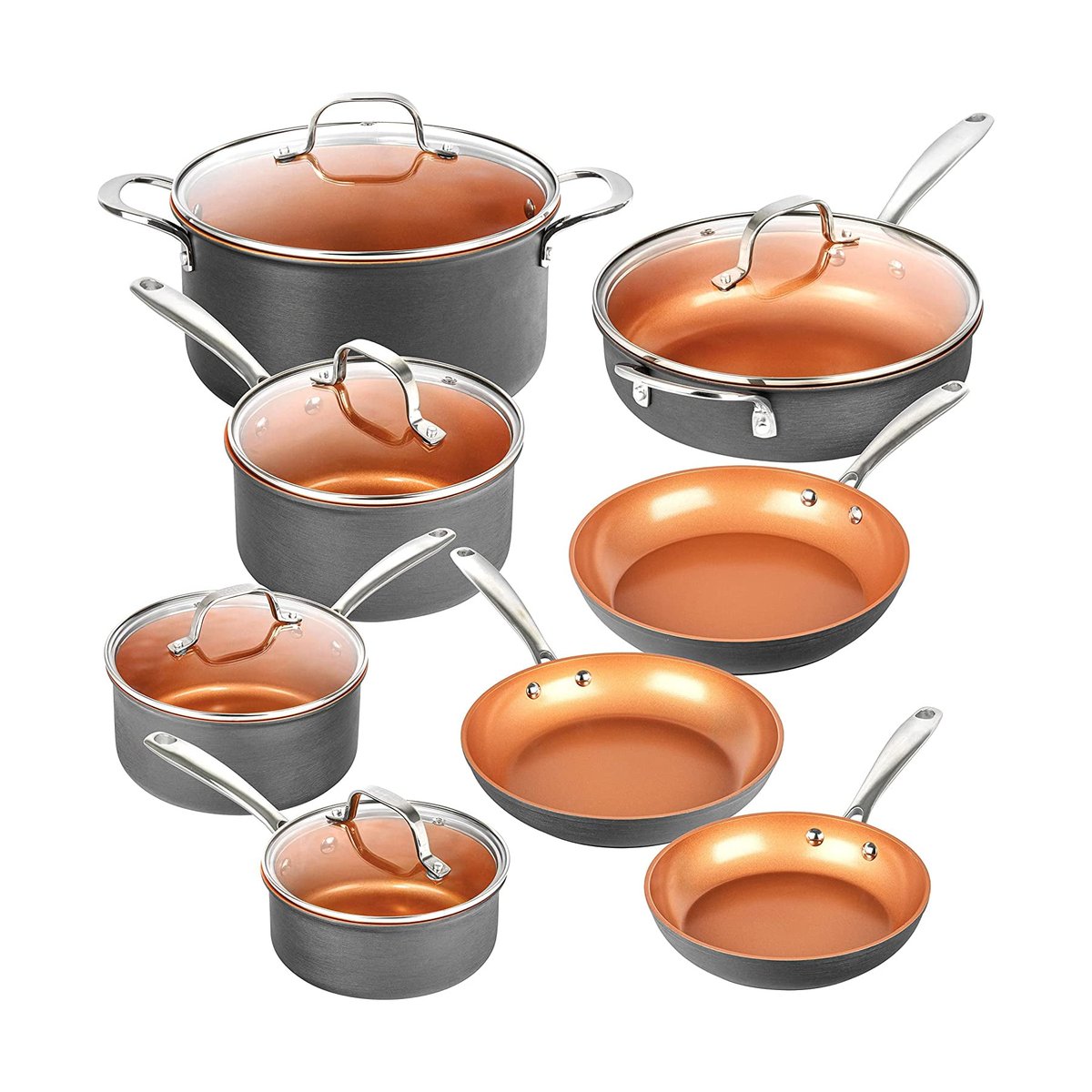 TopKitchensdeal's tweet image. Upgrade your kitchen game! ✨ The Gotham Steel Pro 13-piece cookware set is now just $149.96 (was $199.95)!
Its amazing nonstick surface makes cleanup a breeze.
Snag this deal before it&apos;s gone!
💨 #CookwareDeals #KitchenUpgrade #NonstickCookware

Claim this deal:…